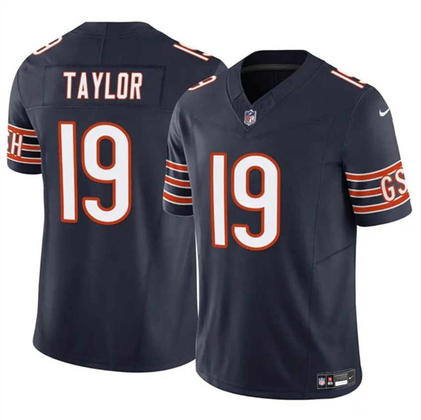 Men's Navy Chicago Bears #19 Tory Taylor 2023 F.U.S.E. Vapor Stitched Football Jersey